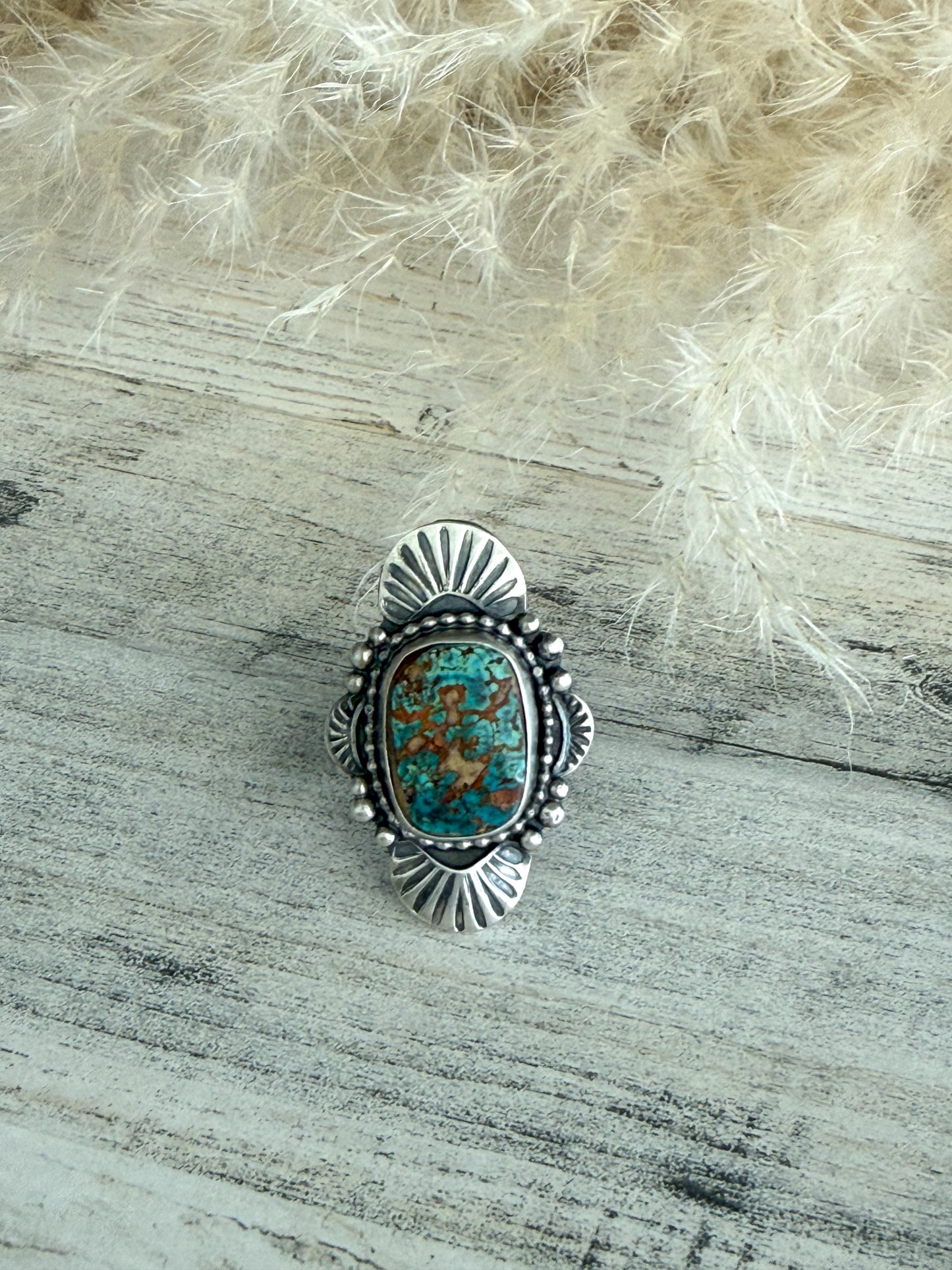 Native American Royston Turquoise Ring 10