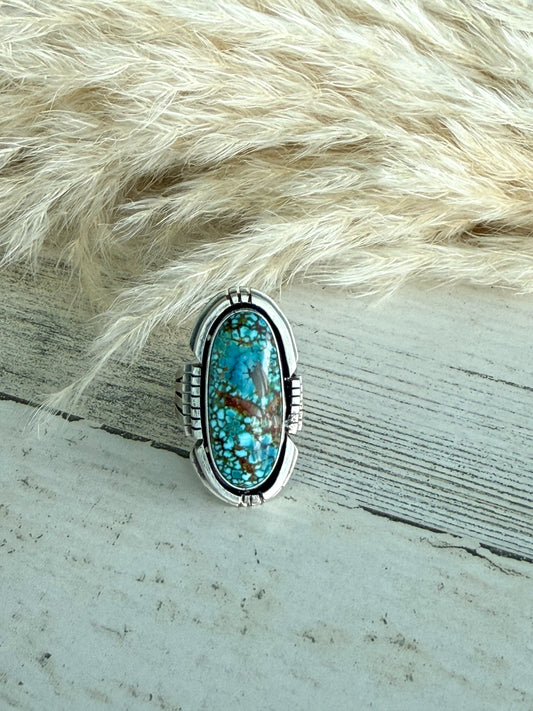 Native American Kingman Turquoise Ring 9