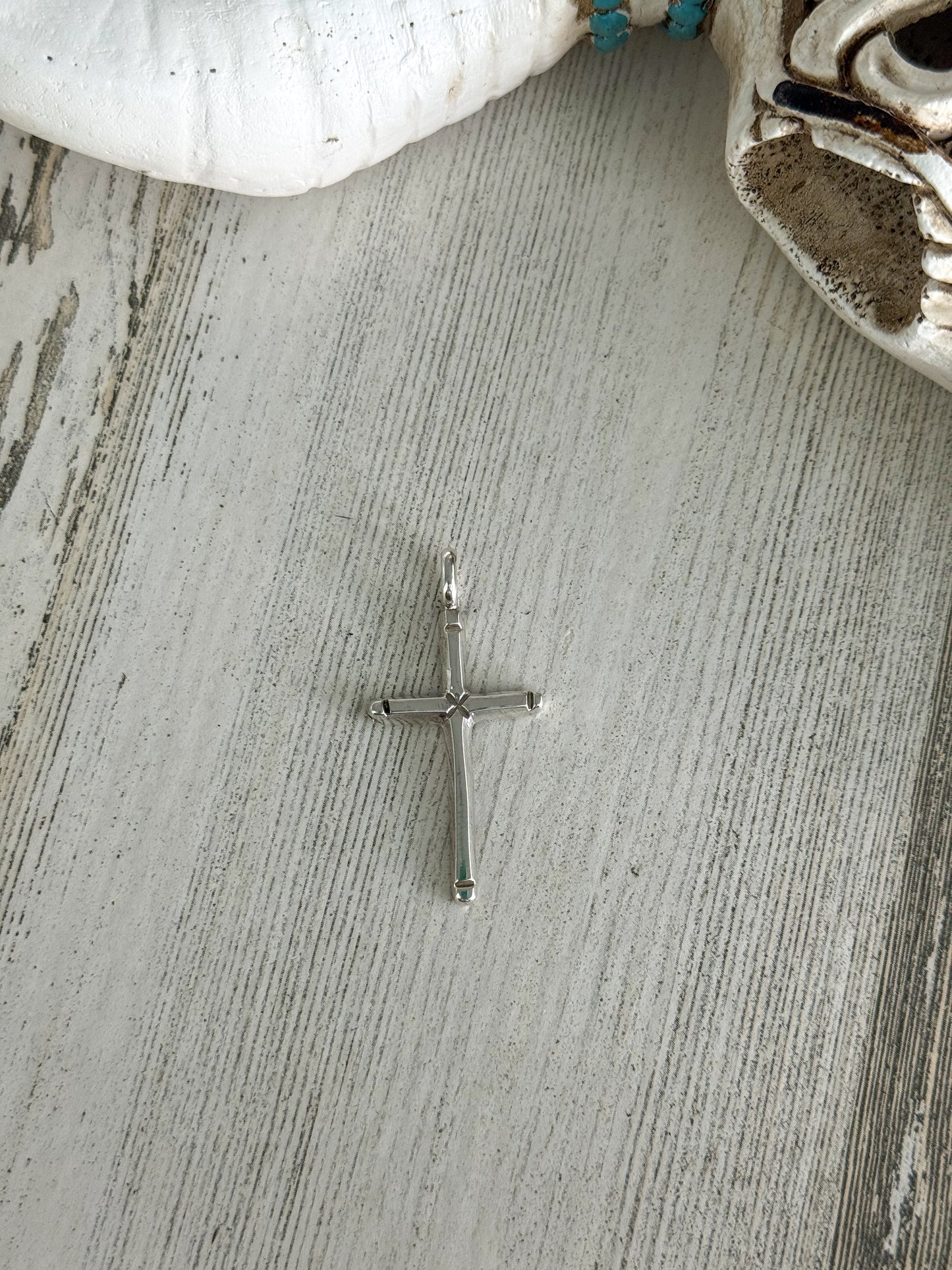 Native American Sterling Silver Cross
