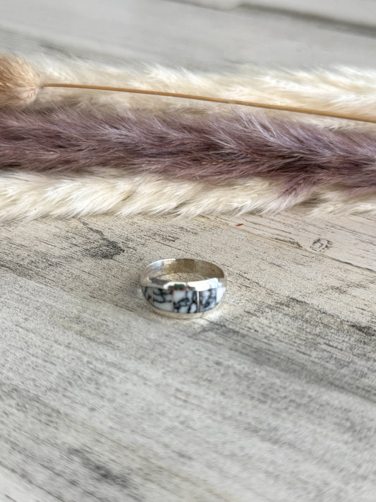 Native American White Buffalo Ring 8