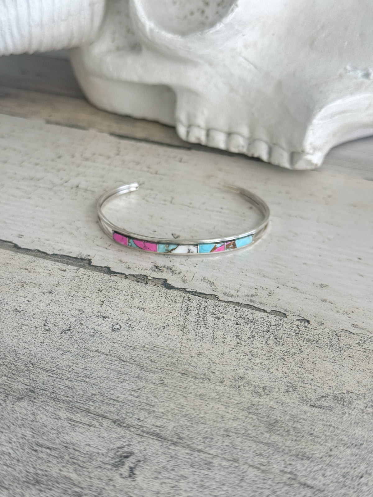 Native American Cotton Candy Cuff 6.5”