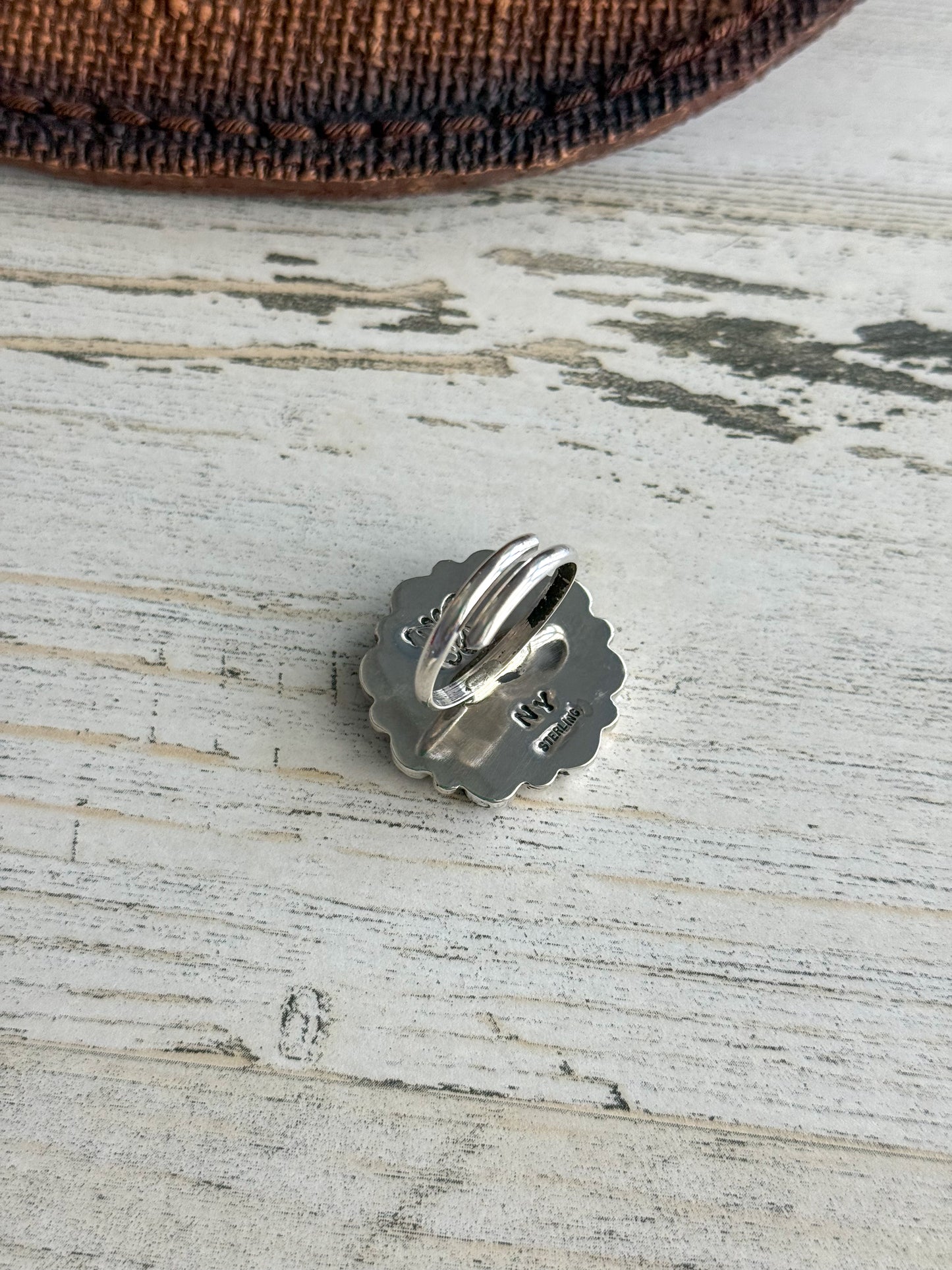 Native American Black Onyx Adjustable Ring