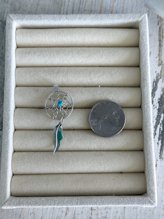 Native American Dreamcatcher Pendant
