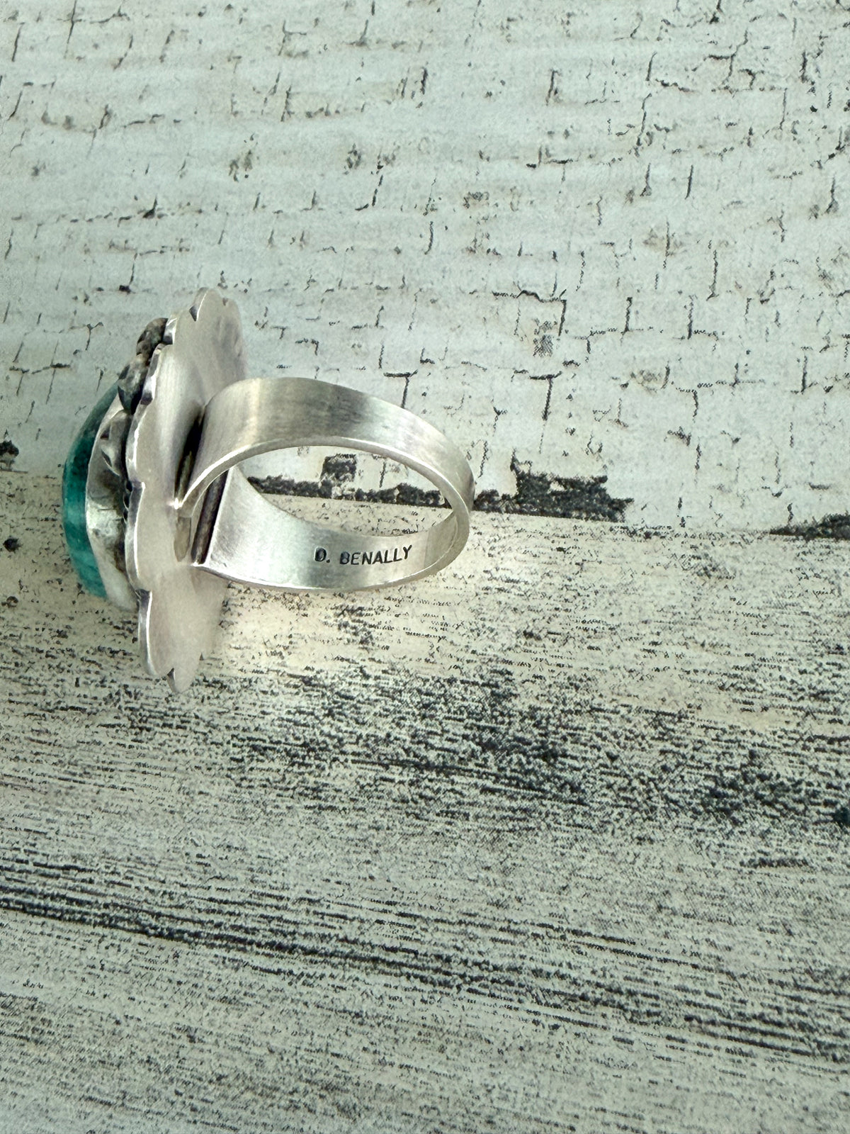 Native American Fox Turquoise Ring 8