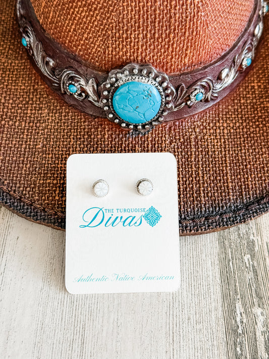 Native American Mother of Pearl Studs