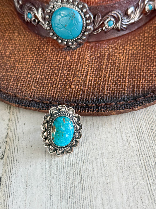 Native American Turquoise Ring 9