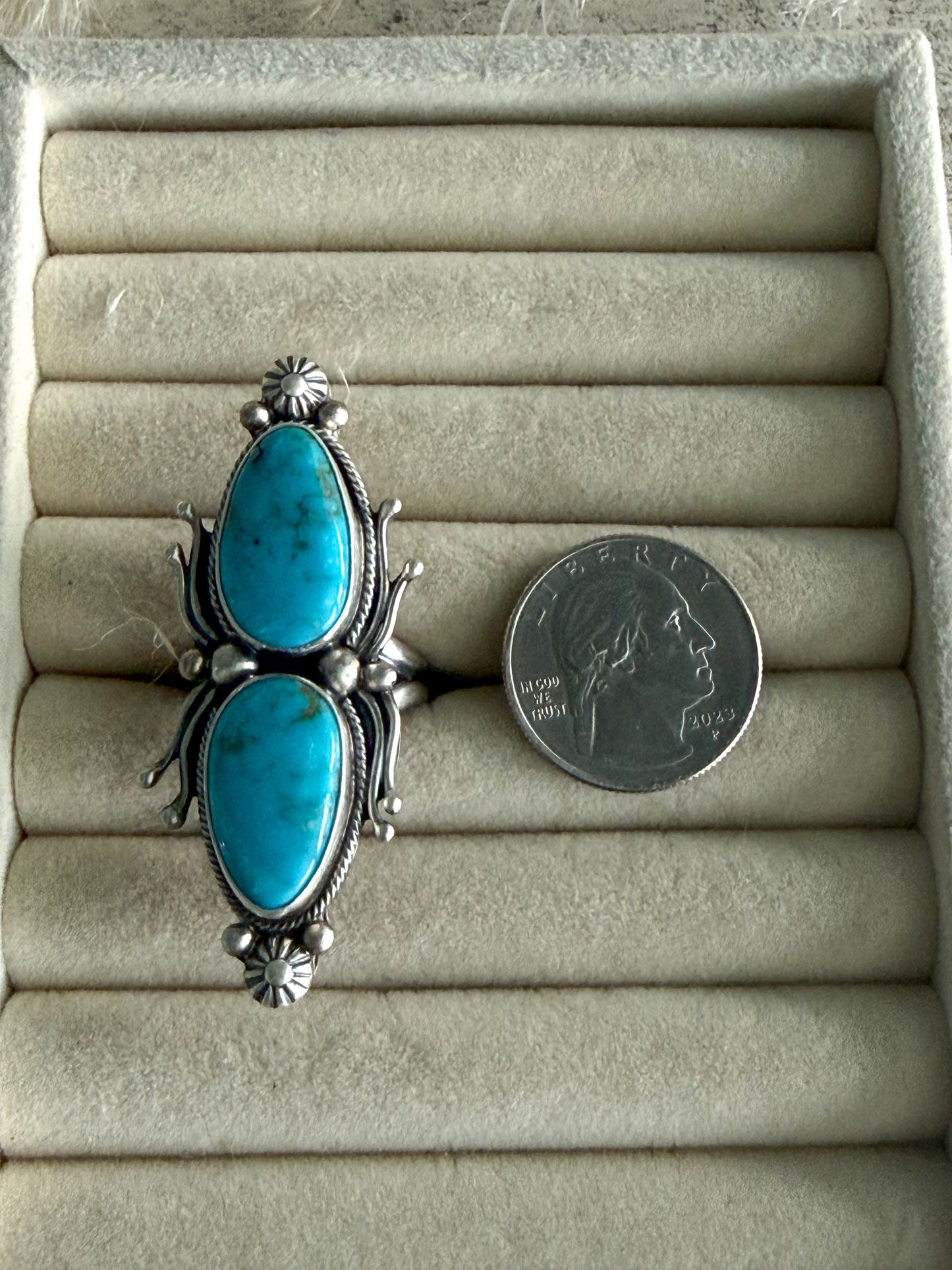 Native American Sonoran Gem Adjustable Ring