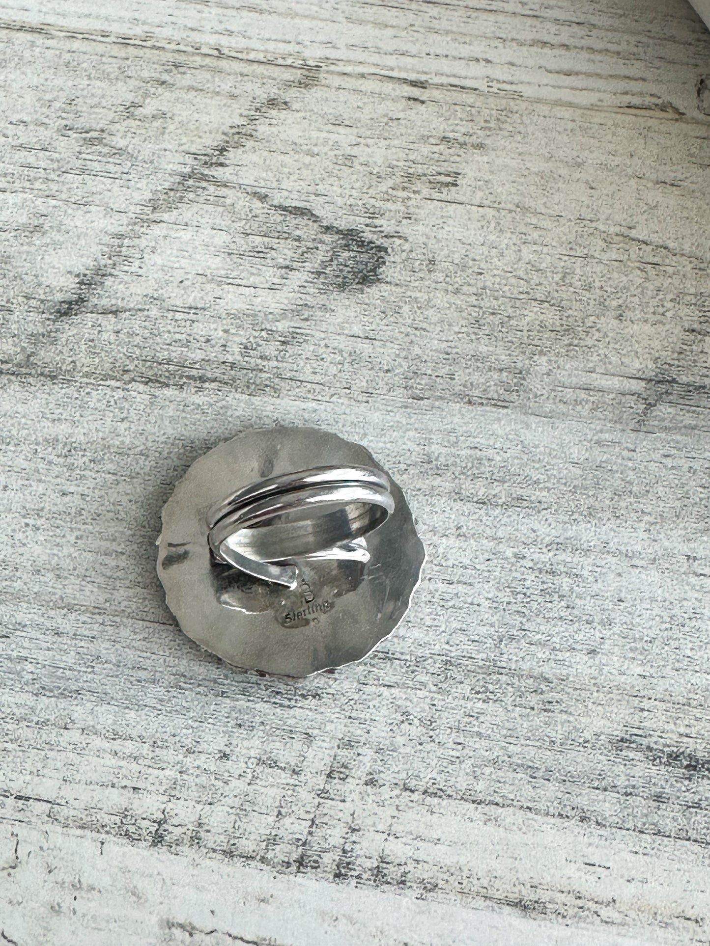 Native Made Cluster Turquoise Adjustable Ring
