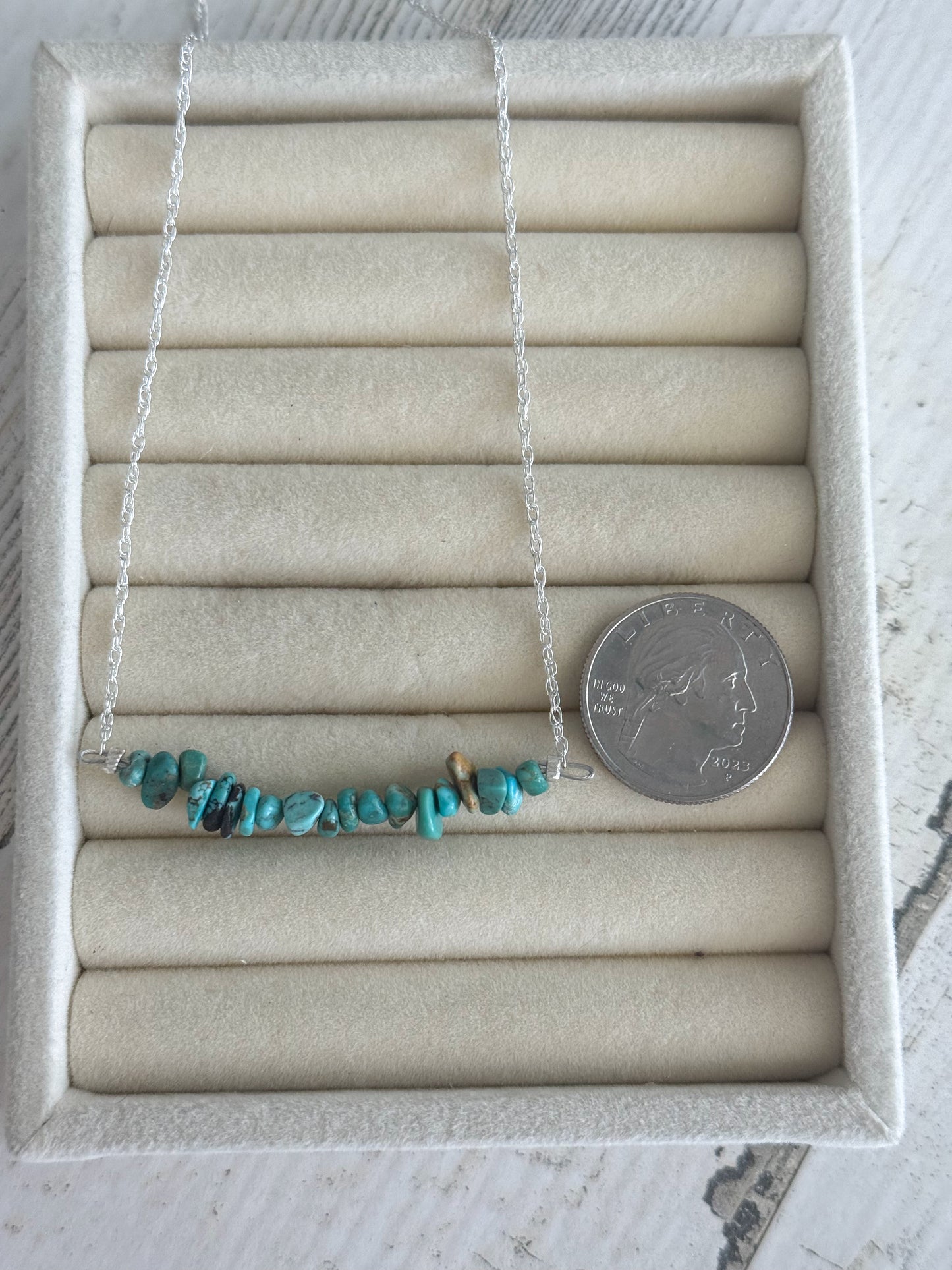 Native American Turquoise Nugget 17" Necklace