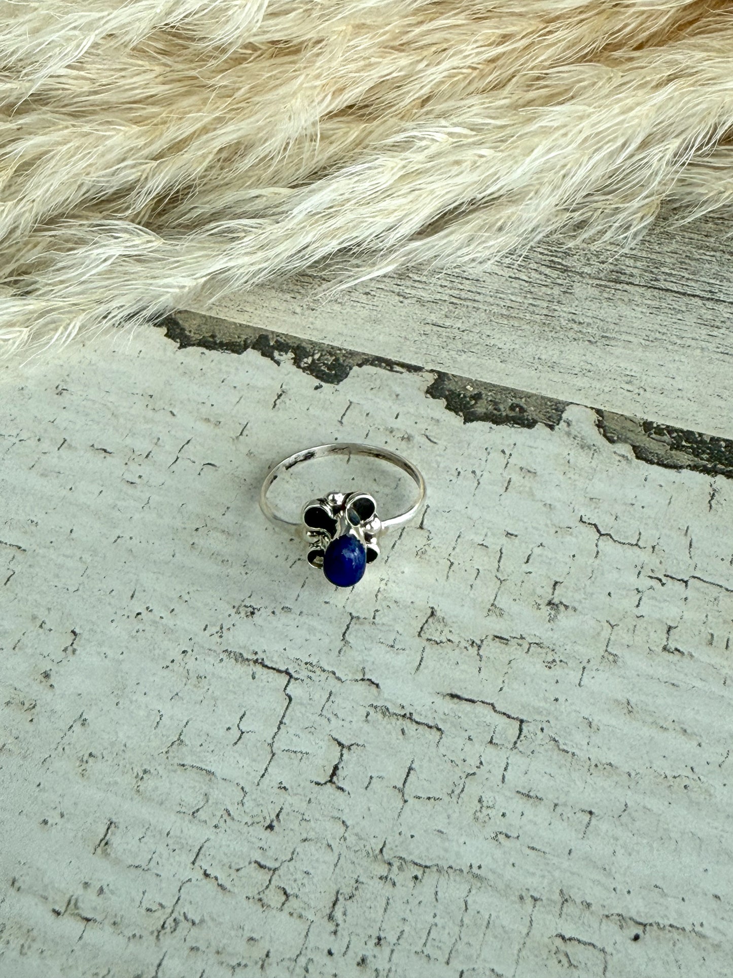 Native American Lapis Ring 5.5