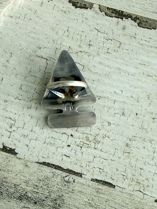 Native American Arrowhead Turquoise Ring 8