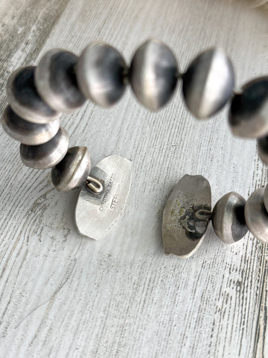 Native American Navajo Pearl & Royston Turquoise Cuff