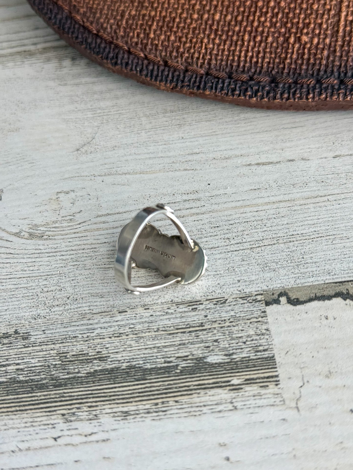 Native American Double Turquoise Ring 7.5