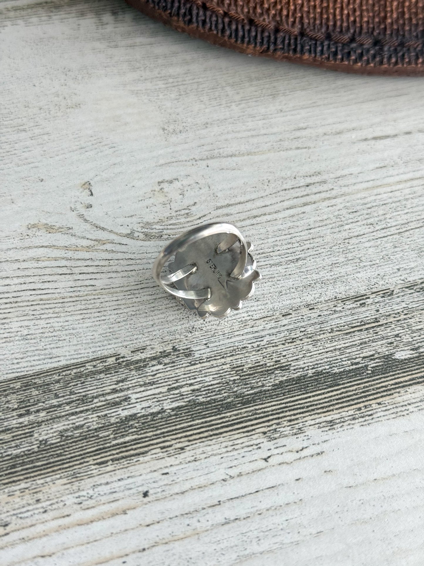 Native American Black Onyx Ring 7.5