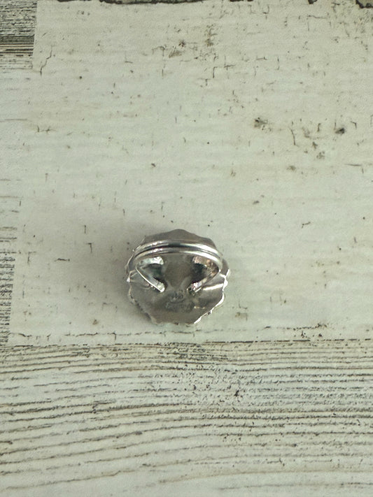 Native Made Turquoise & Mother of Pearl Ring 7