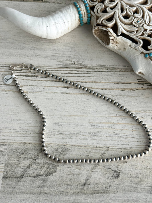 Native American Navajo Pearls 18" 5mm
