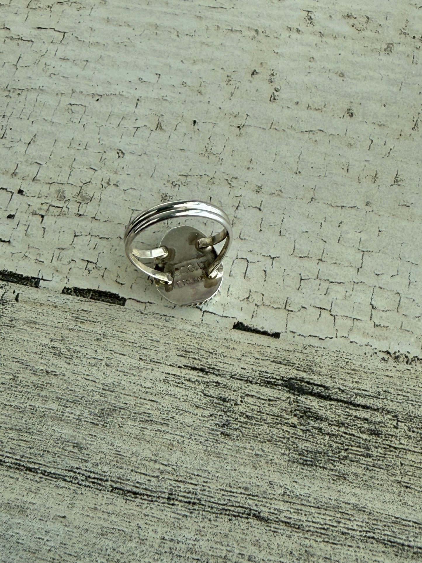 Native American Kingman Turquoise Ring 6.5