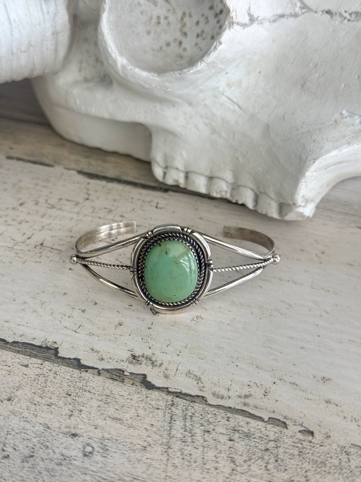 Native American Sonoran Turquoise Cuff 6.5”