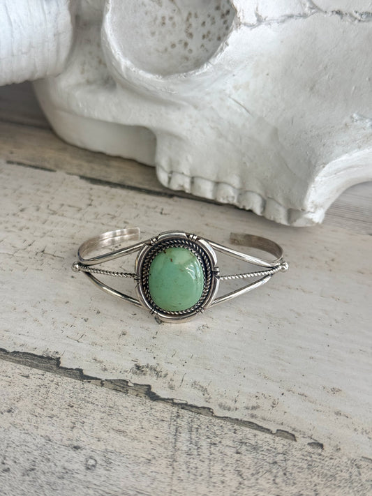 Native American Sonoran Turquoise Cuff 6.5”