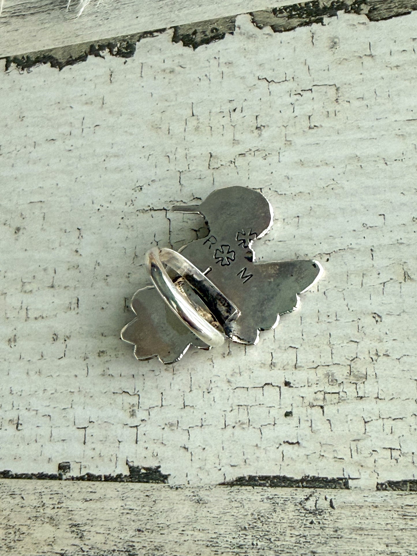 Native American Sonoran Gold Hummingbird Adjustable Ring