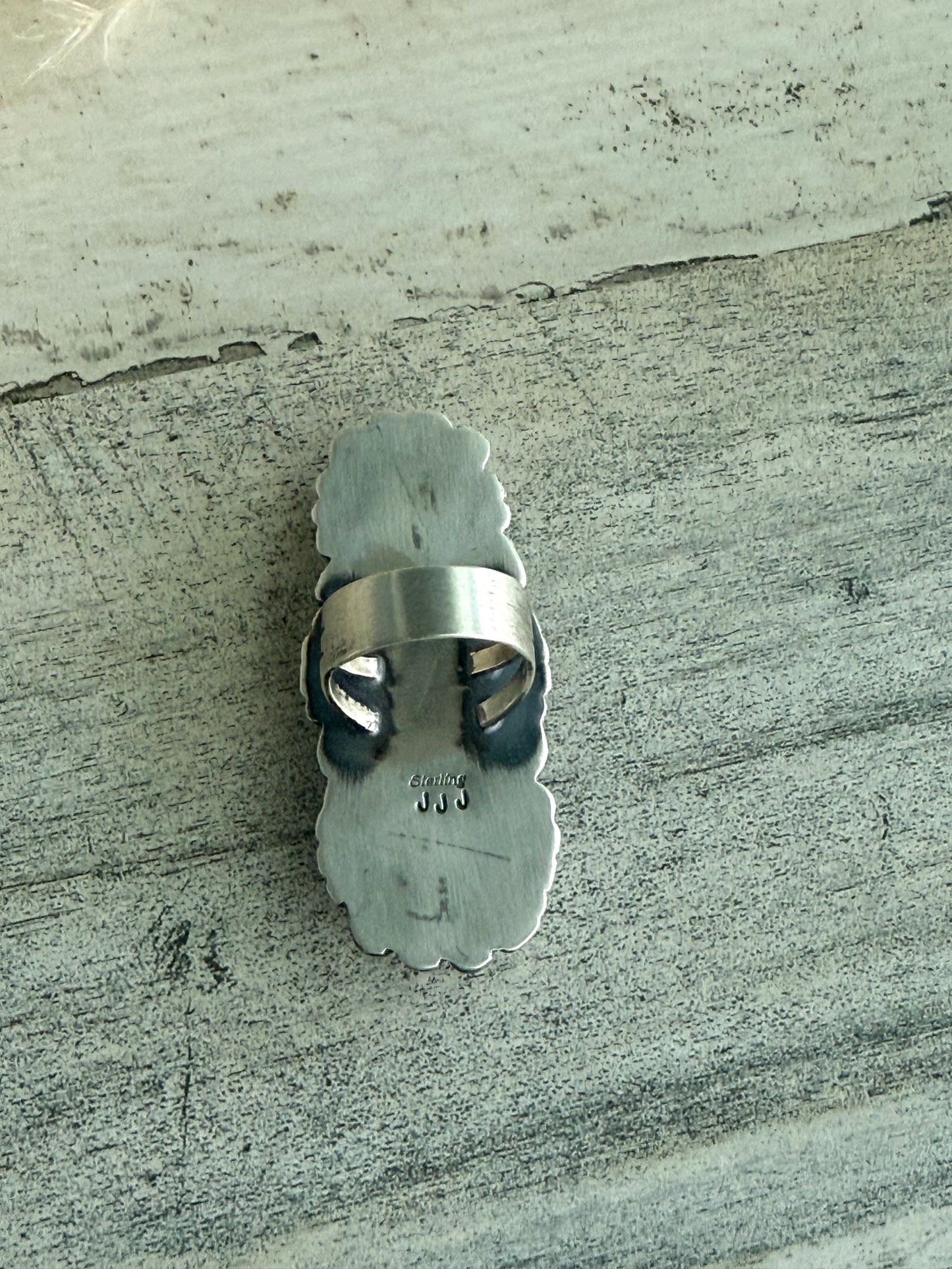 Native American Golden Hills Turquoise Ring 7.5