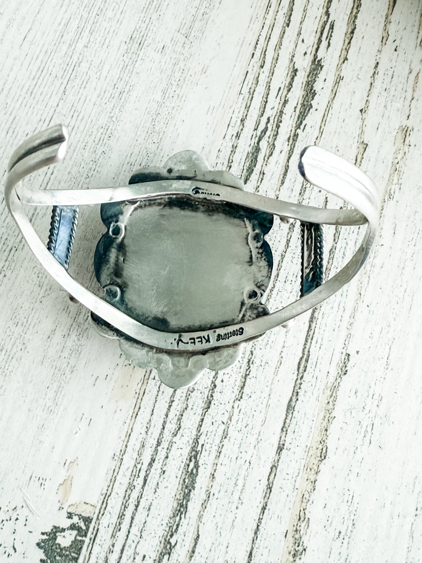 Native American Made White Buffalo Cuff 6-3/4"