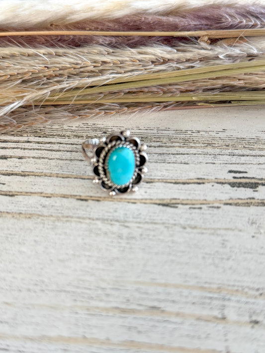 Native American Turquoise Ring 8.5