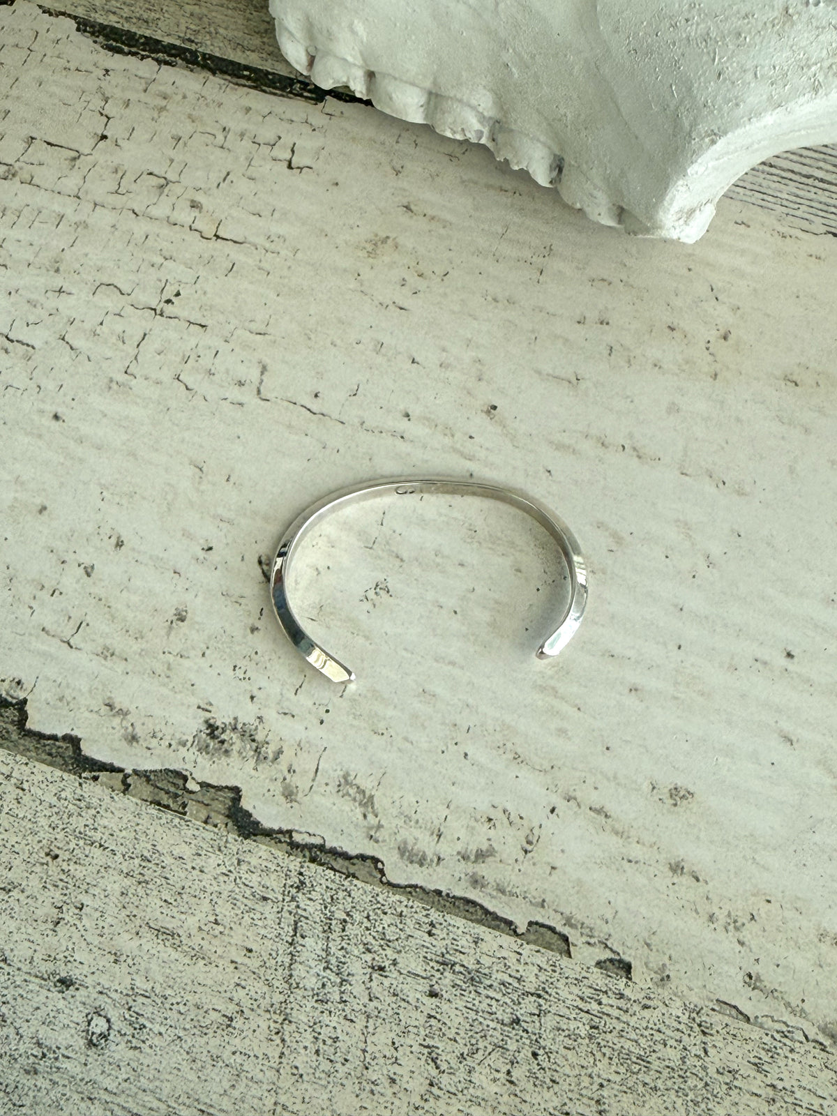 Native American Sterling Silver Baby Cuff 3.25”
