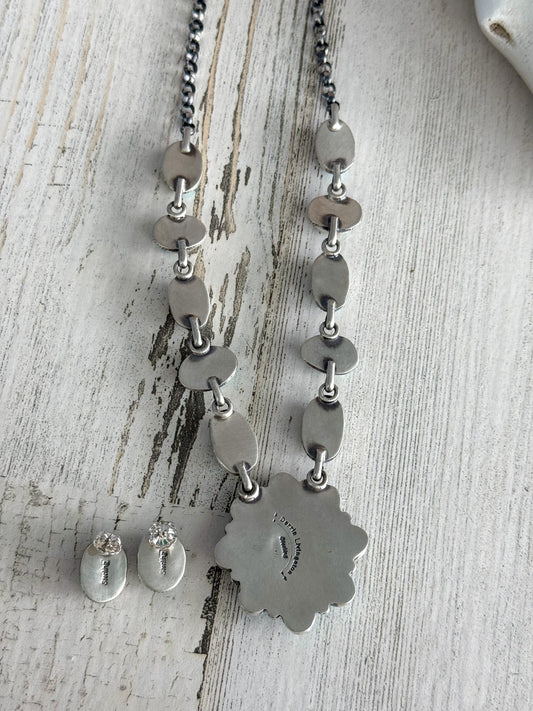 Native American Sonoran Mountain Necklace Pendant Set 18"