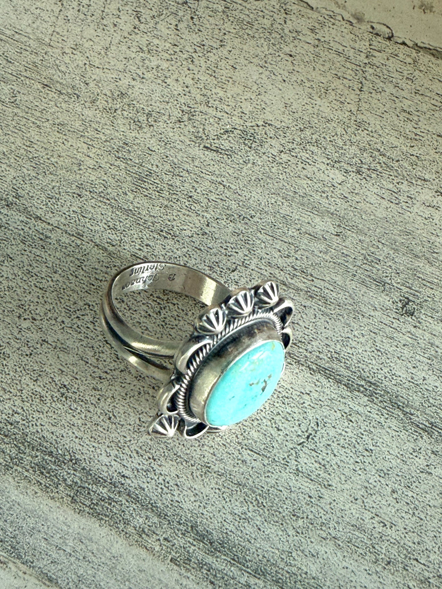 Native American Chilean Turquoise Adjustable Ring