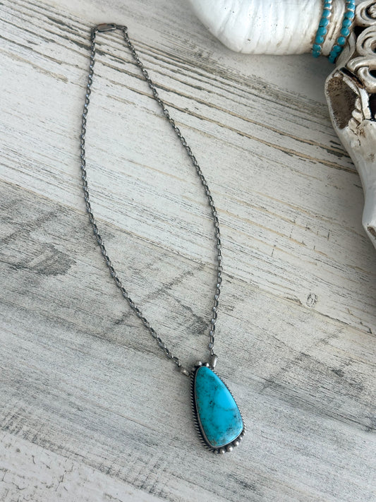 Native Made Campitos Turquoise Necklace 16"