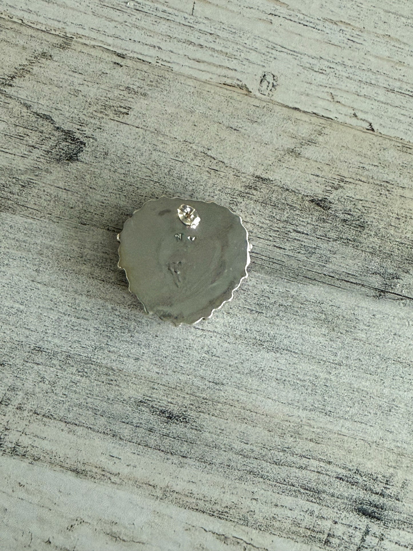 Native American Black Onyx Heart Earrings