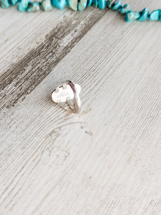 Native American Blue Turquoise Ring 7