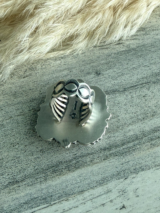 Native American Royston Turquoise Ring 8