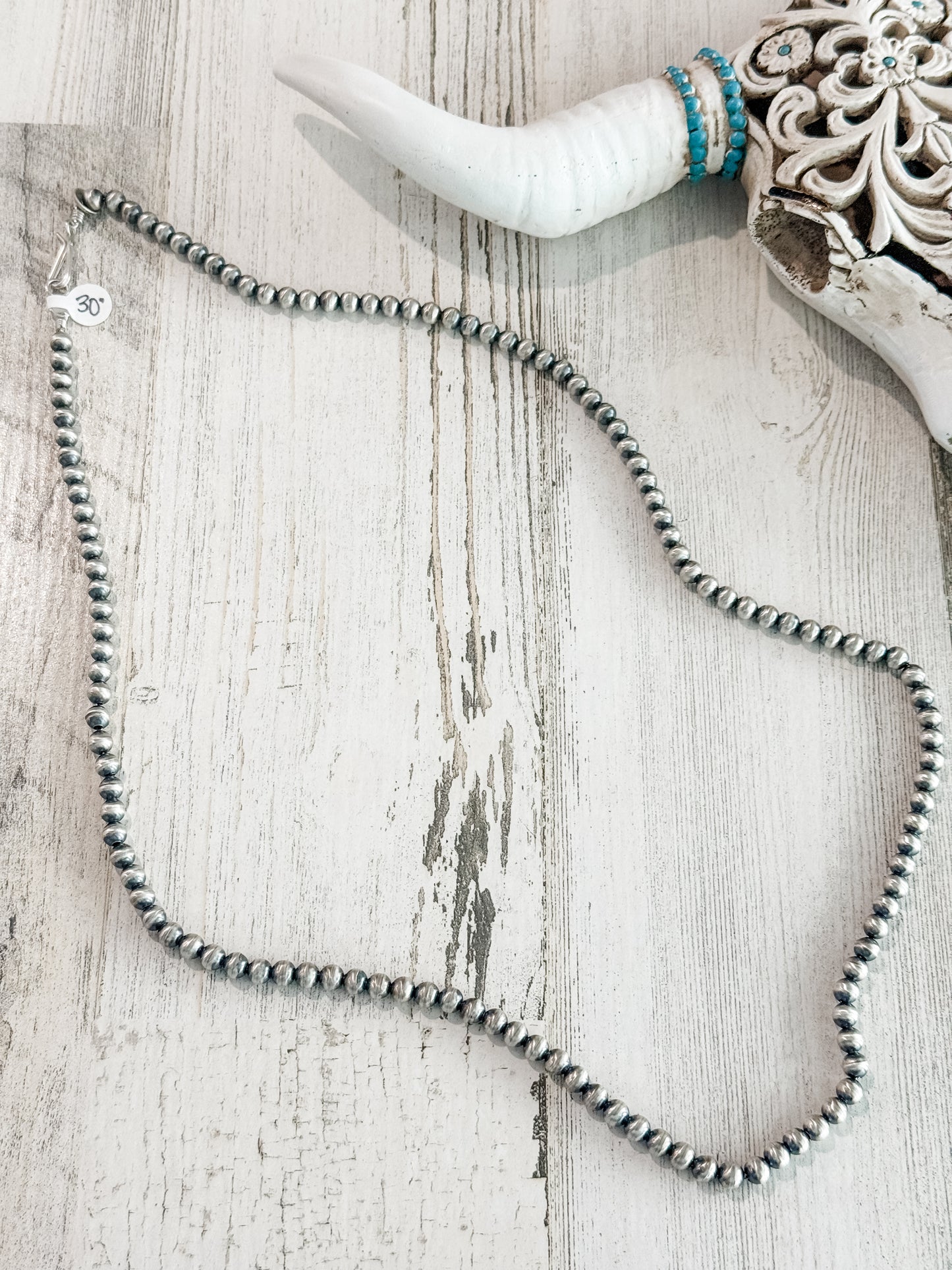 Native American Navajo Pearls 30" 6mm