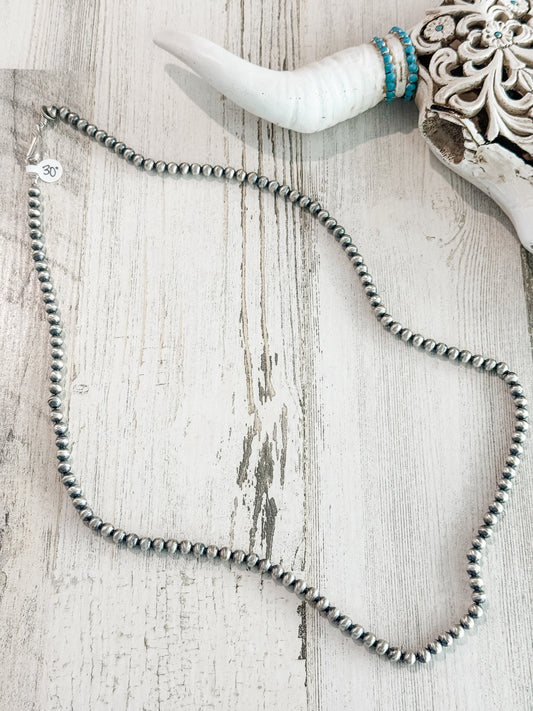 Native American Navajo Pearls 30" 6mm