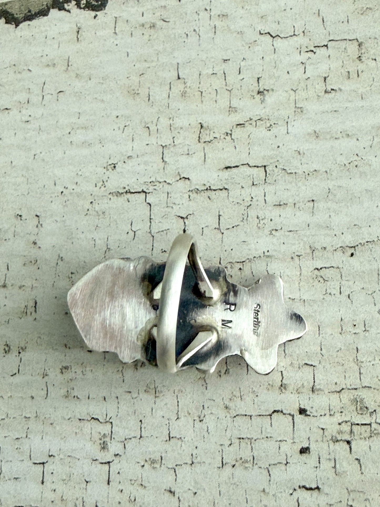 Native American Heart & Star Ring 7.5