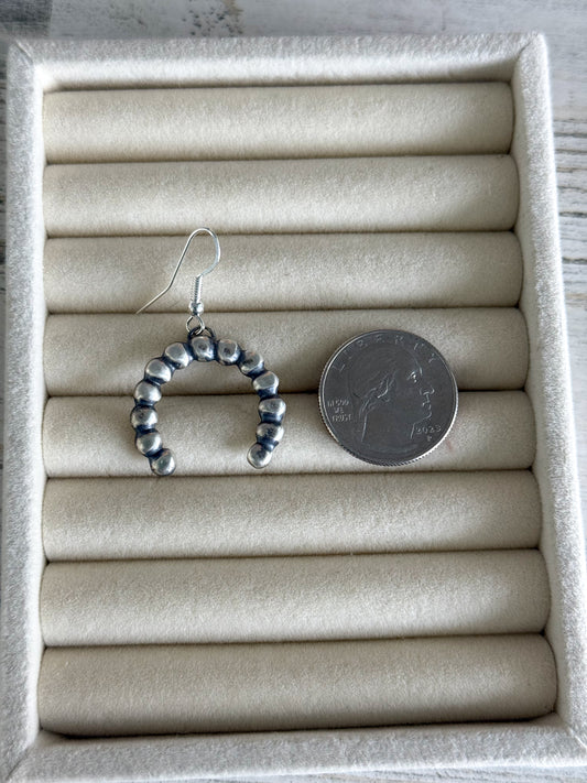 Native American Sterling Silver Naja Earrings