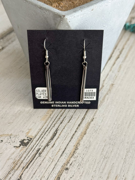 Native American Sterling Coil Dangles