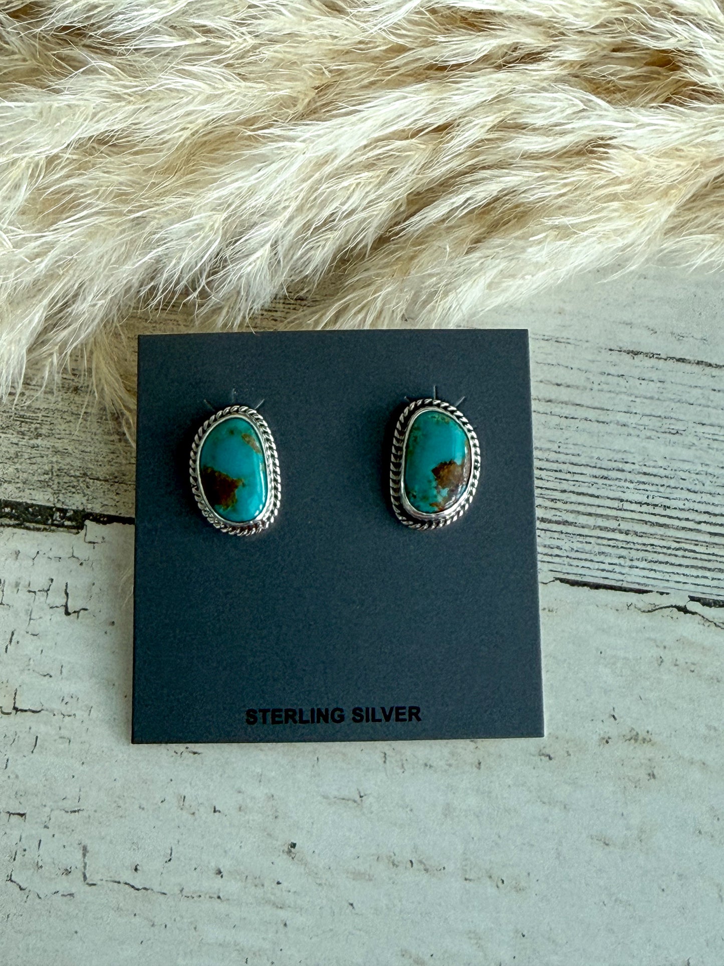 Native American Sonoran Gem Stud Earrings