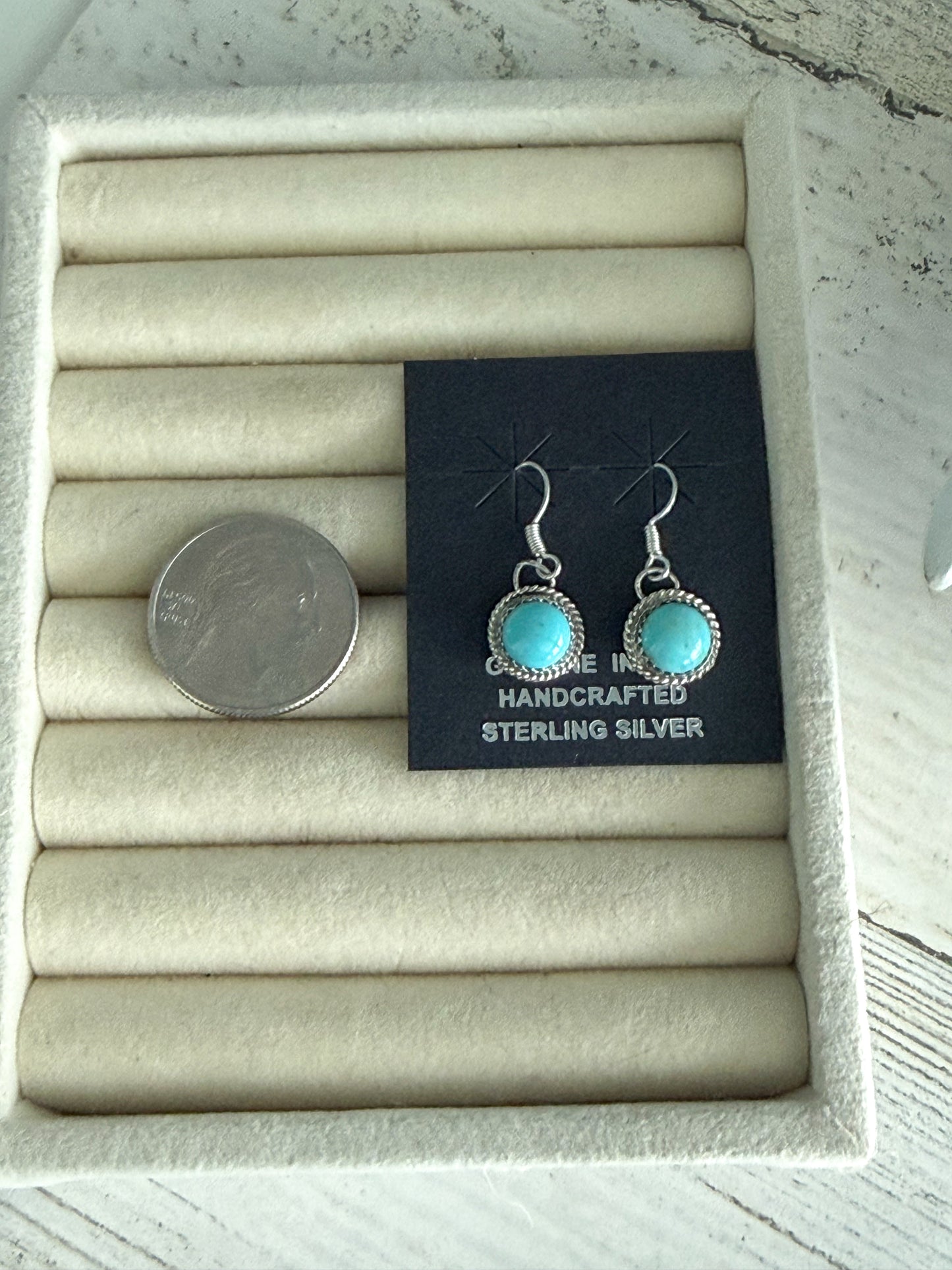 Native American Kingman Dangle Earrings