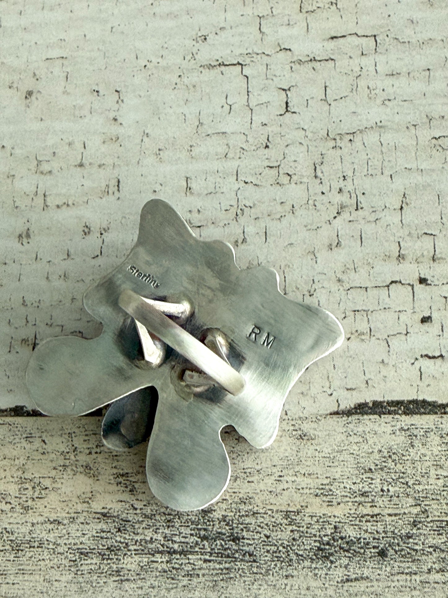 Native American Turquoise Butterfly Ring 8