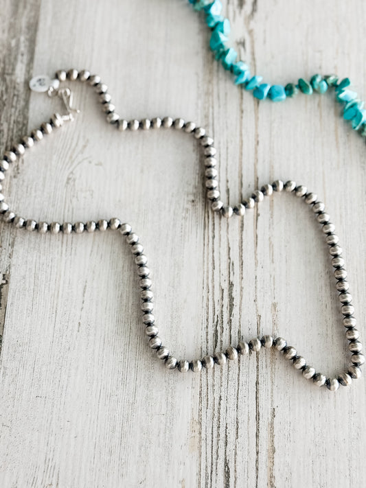 Native American Navajo Pearls 26" 7mm