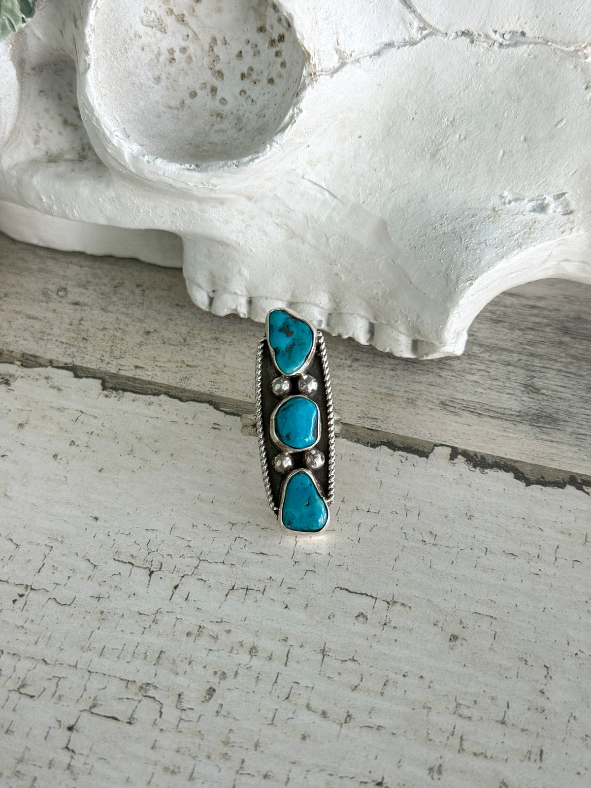 Native American Turquoise Ring 8