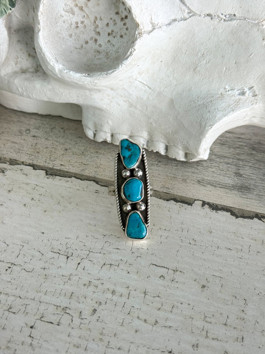 Native American Turquoise Ring 8