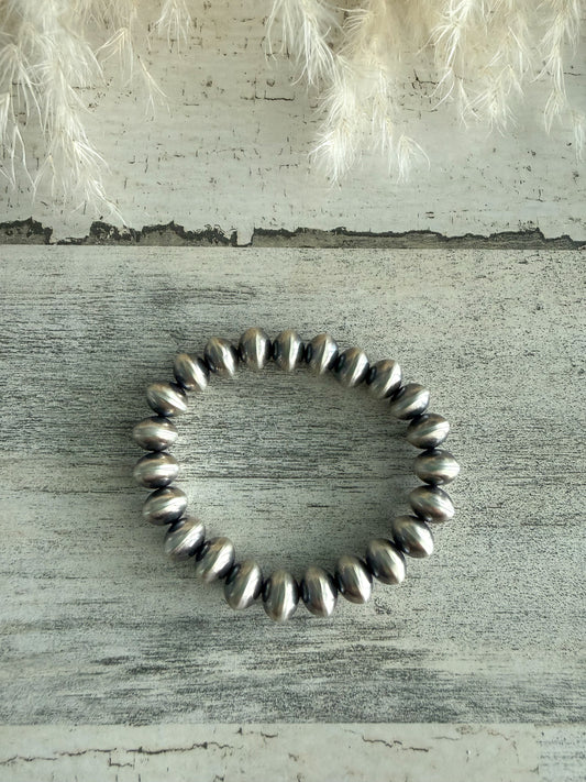 Native American Navajo Pearl Stretch Bracelet 6"