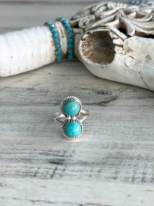 Native American Made Thundercreek Turquoise Ring 8