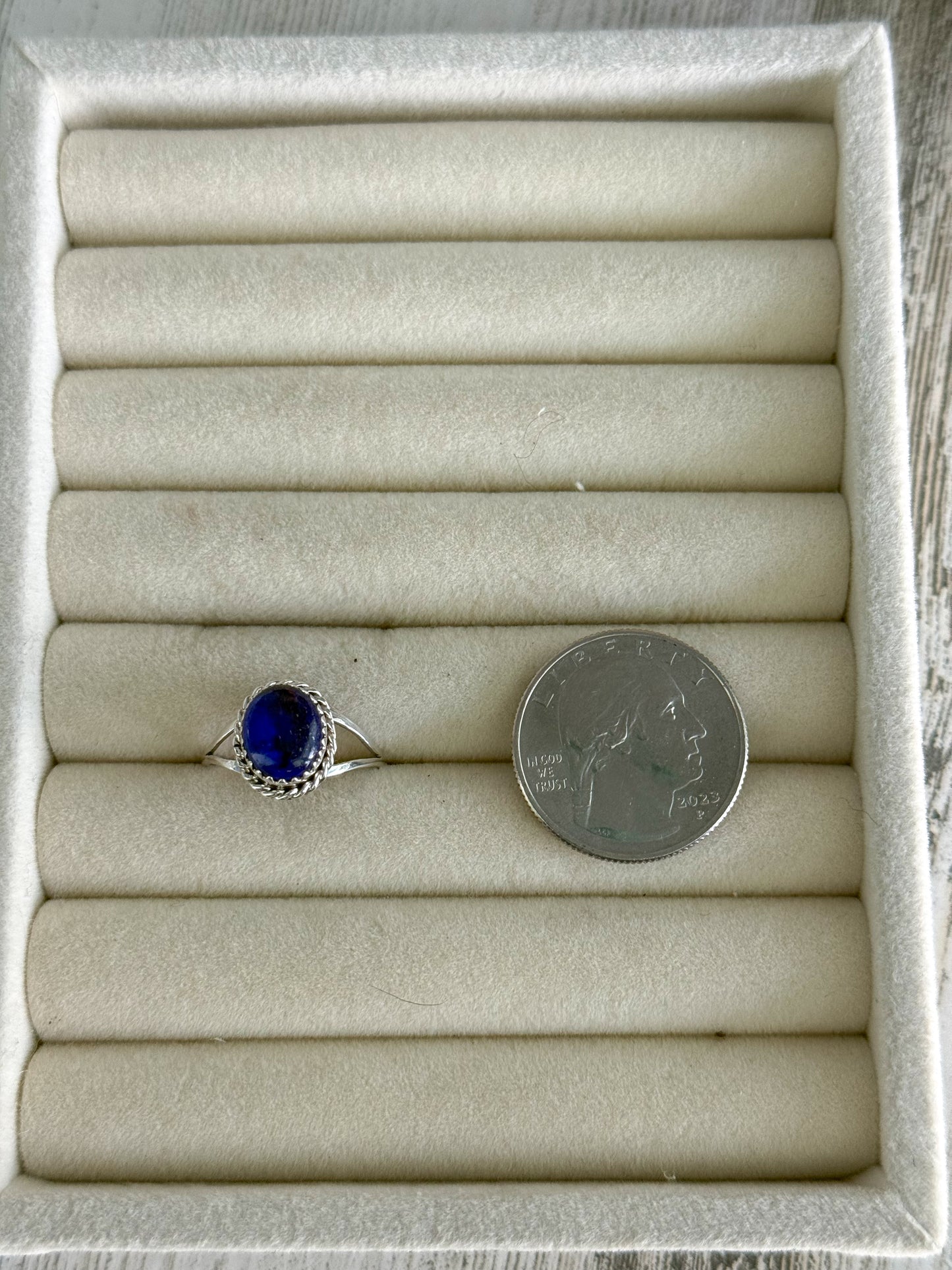 Native American Lapis Ring 8
