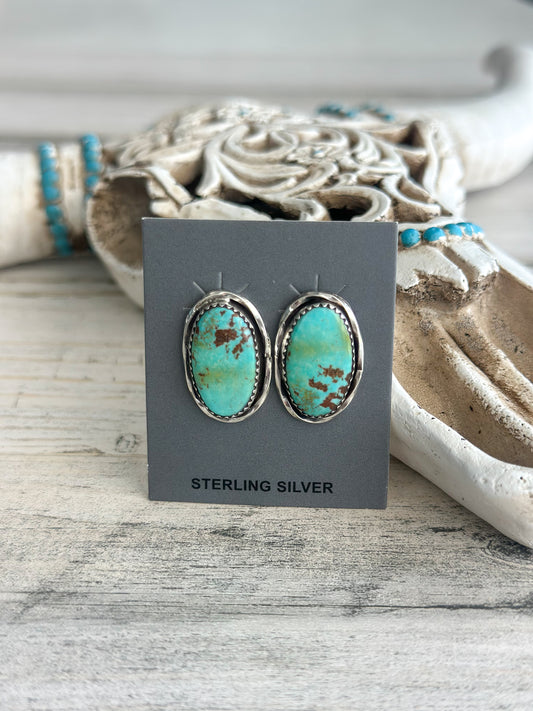 Native Made Sonoran Gold Turquoise Earrings