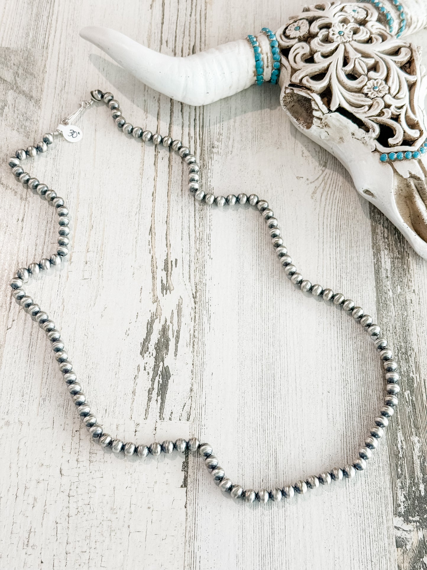 Native American Navajo Pearls 30" 7mm